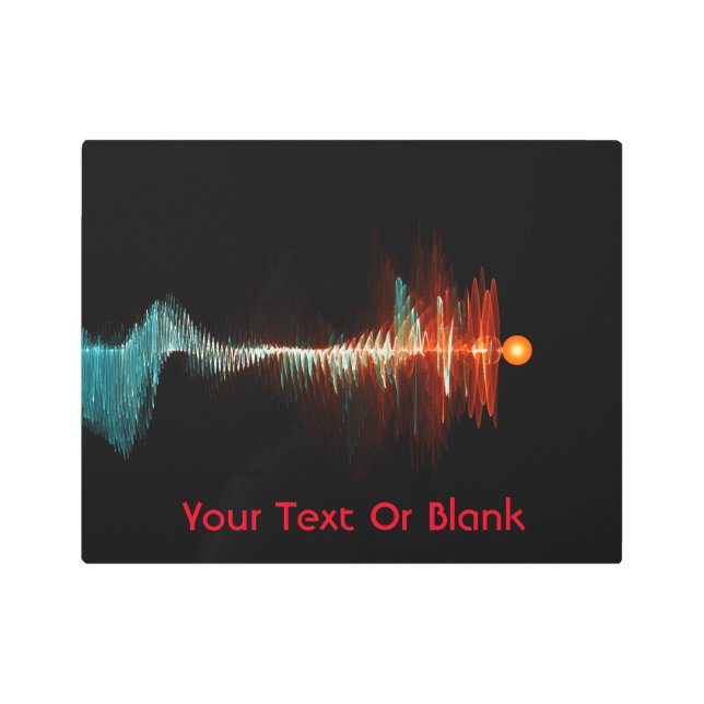 粒子波の二重性 メタルプリント (正面)