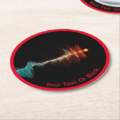 粒子波の二重性 ラウンドペーパーコースター (アングル)