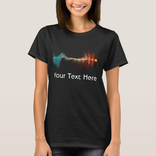 粒子波の二重性 Tシャツ (正面)