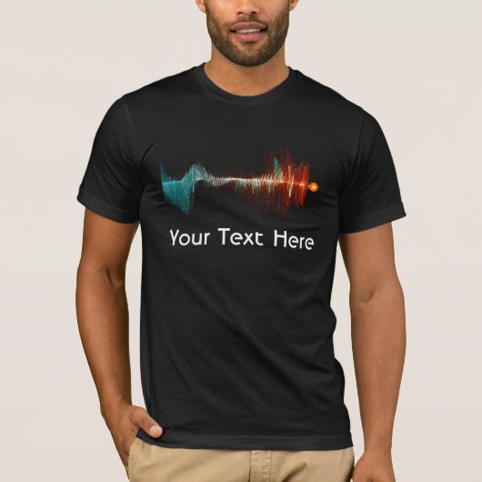粒子波の二重性 Tシャツ (正面)