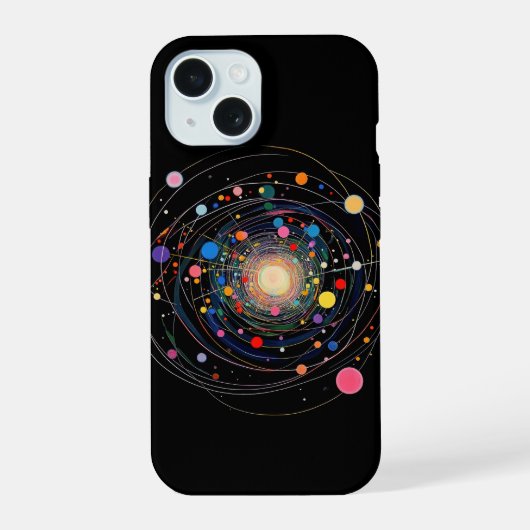 粒子衝突 iPhone 15ケース (裏面)