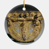 粒状にされていた装飾、Orientalizが付いているベルトバックル セラミックオーナメント (裏面)