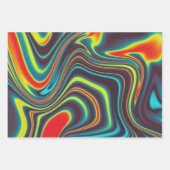 粒状カラフル液大理石包み紙 ラッピングペーパーシート (正面3)