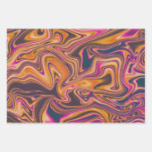 粒状カラフル液大理石包み紙 ラッピングペーパーシート (正面2)