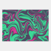 粒状カラフル液大理石包み紙 ラッピングペーパーシート (正面)