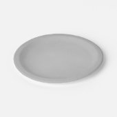 粒状グレーのテクスアートチャ ペーパープレート (アングル)