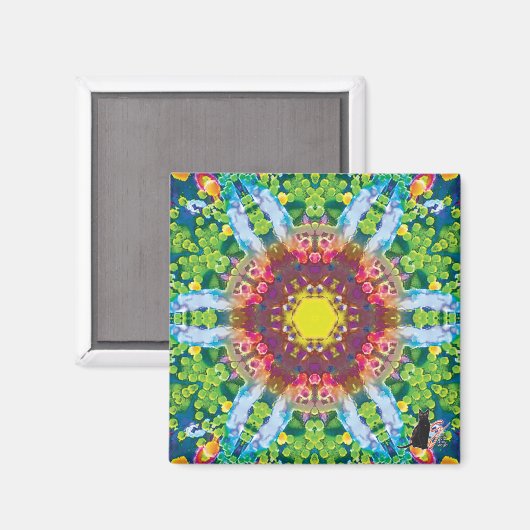 粒状万華鏡のように千変万化するパターン磁石 マグネット (正面/裏面)