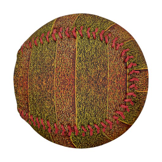 粗いエンボスと網掛けストライプの色が濃い 野球ボール (裏面左)