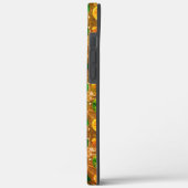 粗いオレンジ色のテクスチャの円 Case-Mate iPhoneケース (裏面 / 左)