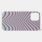 粗いサイケデリック背景。ゼブラストライプ Case-Mate iPhoneケース (裏面 (横))