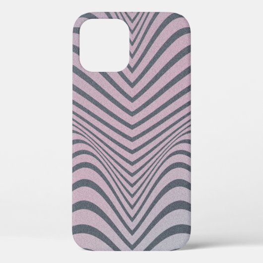 粗いサイケデリック背景。ゼブラストライプ Case-Mate iPhoneケース (裏面)