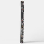 粗いサーモンと灰色の不規則なモザイクの散らかった Case-Mate iPhoneケース (裏面 / 右)