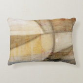 粗いテクスチャのアースト絵画ーン アクセントクッション (正面)