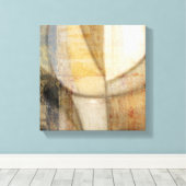 粗いテクスチャのアースト絵画ーン キャンバスプリント (インサイチュ (ウッドフロア))