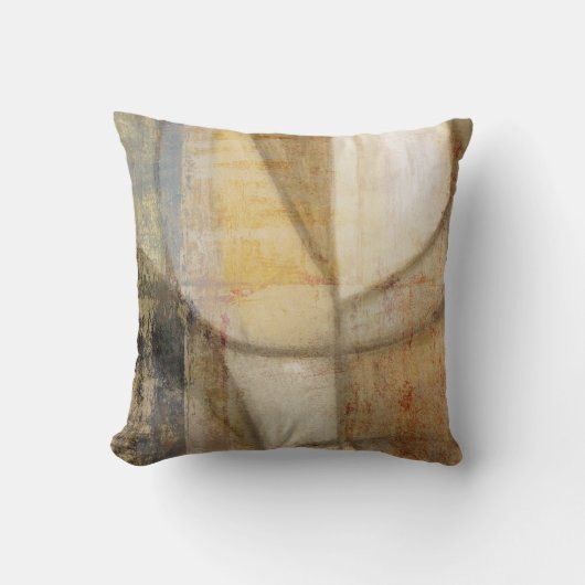 粗いテクスチャのアースト絵画ーン クッション (正面)