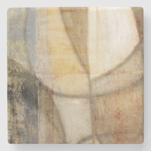 粗いテクスチャのアースト絵画ーン ストーンコースター (正面)