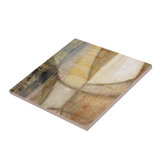 粗いテクスチャのアースト絵画ーン タイル (側面)