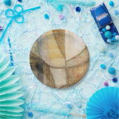 粗いテクスチャのアースト絵画ーン ペーパープレート (パーティー)