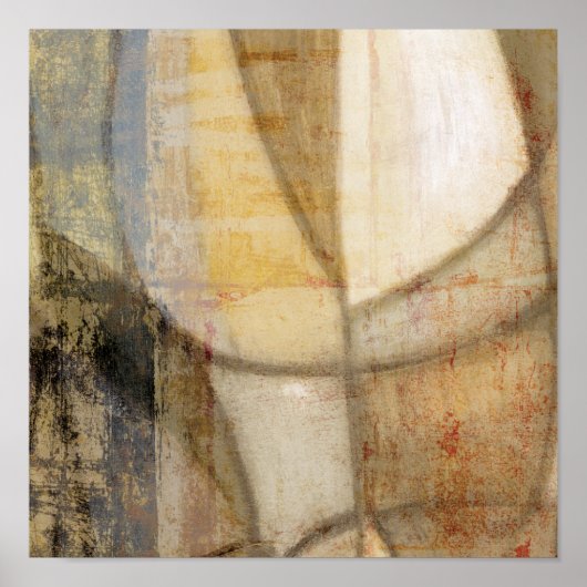 粗いテクスチャのアースト絵画ーン ポスター (正面)