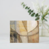 粗いテクスチャのアースト絵画ーン ポストカード (スタンド正面)