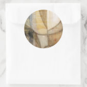 粗いテクスチャのアースト絵画ーン ラウンドシール (バッグ)