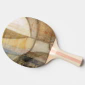 粗いテクスチャのアースト絵画ーン 卓球ラケット (横)