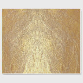 粗いテクスチャ金ゴールド石 ラッピングペーパー (フラット)