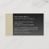 粗い光エレガントの上の小さなピンクの八角形の模様 名刺 (裏面)