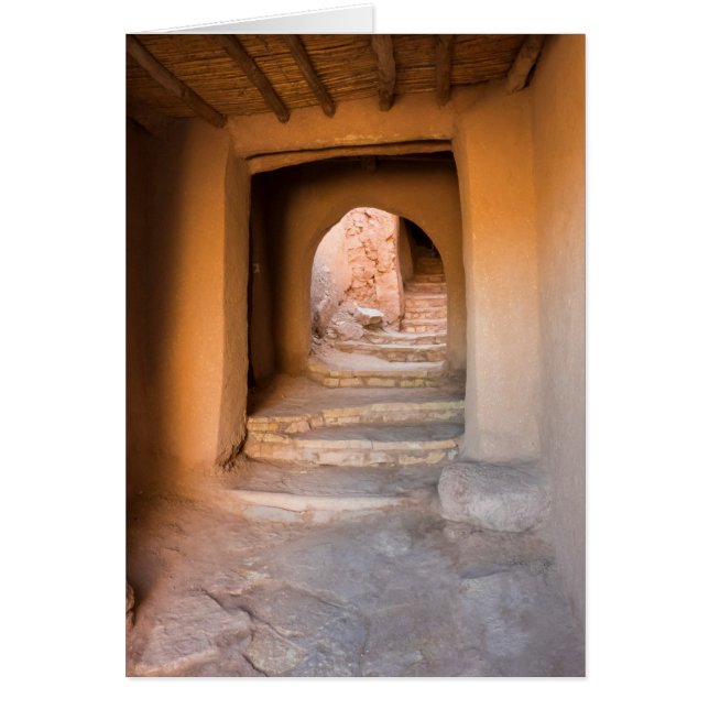 粗い土の階段 (正面)