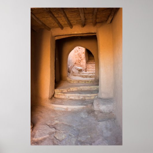 粗い土台階段 ポスター (正面)