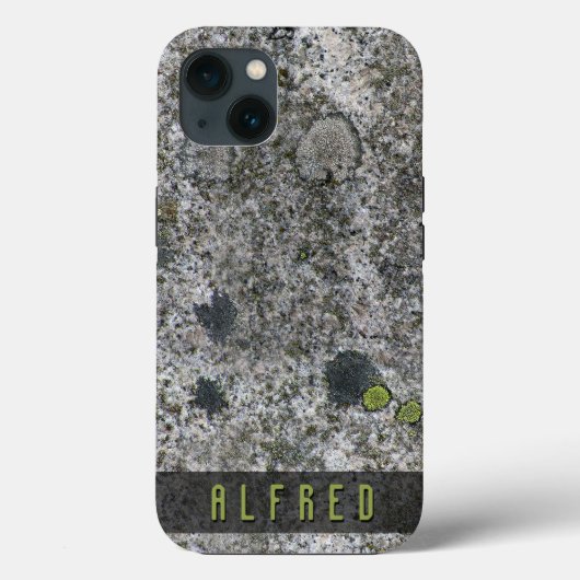 粗い地質学花崗岩ロックテクスチャ名前をカスタムするiPh Case-Mate iPhoneケース (裏面)