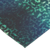 粗い打ちガラスの上のネオンブルーのモザイクスタイル テーブルクロス (アングル)