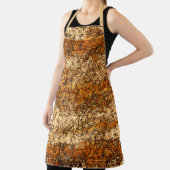 粗い木材のニスのテクスチャ エプロン (インサイチュ)