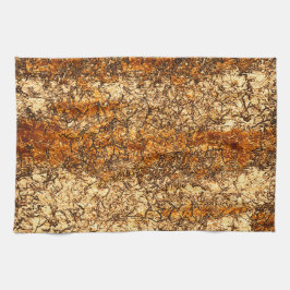 粗い木材のニスのテクスチャ キッチンタオル