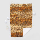 粗い木材のニスのテクスチャ ゴルフタオル (インサイチュ)