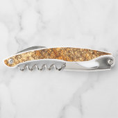 粗い木材のニスのテクスチャ ソムリエナイフ (裏面)