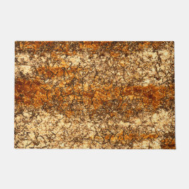 粗い木材のニスのテクスチャ ドアマット