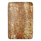 粗い木材のニスのテクスチャ バスマット (正面縦)