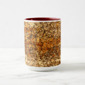 粗い木材のニスのテクスチャ マグカップ (中央)