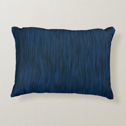 粗い木目ルックバックグラウンド深いブルー アクセントクッション (裏面)