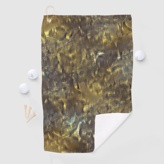 粗い汚れと汚れと'雨'のテクスチャーのミックス ゴルフタオル (インサイチュ)