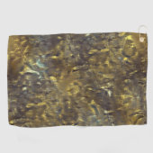 粗い汚れと汚れと'雨'のテクスチャーのミックス ゴルフタオル (横)