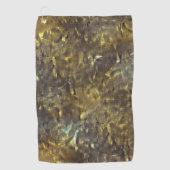 粗い汚れと汚れと'雨'のテクスチャーのミックス ゴルフタオル (正面)