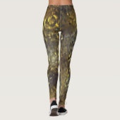 粗い汚れと汚れと'雨'のテクスチャーのミックス レギンス (裏面)