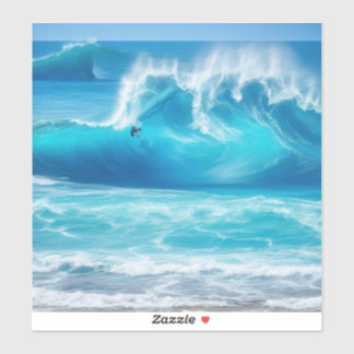 粗い海ブルーウェーブ シール