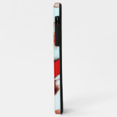 粗い淡いシアンと強い赤 Case-Mate iPhoneケース (裏面/左)