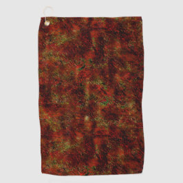 粗い灰色の上に強い赤い肌 ゴルフタオル