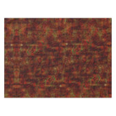 粗い灰色の上に強い赤い肌 テーブルクロス (正面(横))