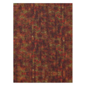 粗い灰色の上に強い赤い肌 テーブルクロス (正面)