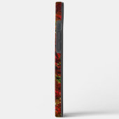 粗い灰色の上に強い赤い肌 Case-Mate iPhoneケース (裏面 / 左)